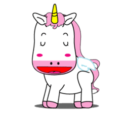 Unicorn is always single minded person. sticker #7095998