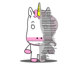 Unicorn is always single minded person. sticker #7095999