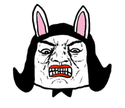 Ugly Bunny Boy sticker #7096043