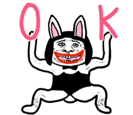 Ugly Bunny Boy sticker #7096051