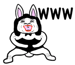 Ugly Bunny Boy sticker #7096053