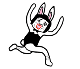 Ugly Bunny Boy sticker #7096074