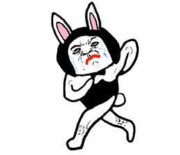 Ugly Bunny Boy sticker #7096075