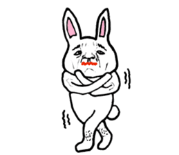Ugly Bunny Boy sticker #7096076