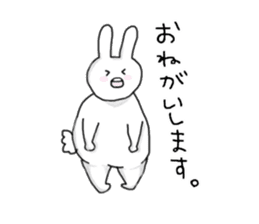 Sticker of fat rabbit. sticker #7096416