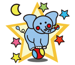 blue elephant sticker #7096682