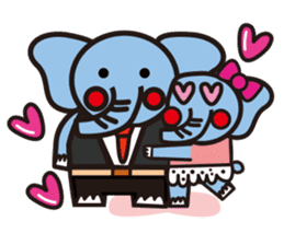 blue elephant sticker #7096718