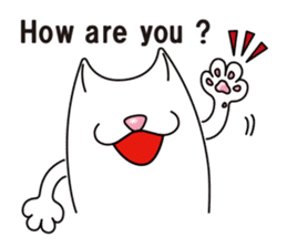 Bianco of the cat. 3 (English version.) sticker #7097840