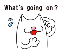 Bianco of the cat. 3 (English version.) sticker #7097843