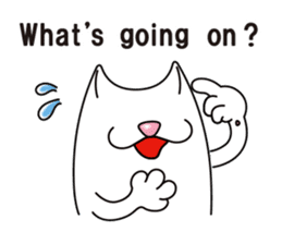 Bianco of the cat. 3 (English version.) sticker #7097843