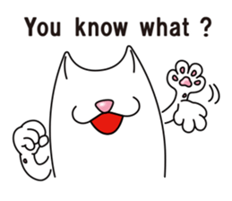 Bianco of the cat. 3 (English version.) sticker #7097845