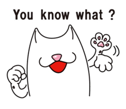 Bianco of the cat. 3 (English version.) sticker #7097845