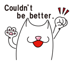 Bianco of the cat. 3 (English version.) sticker #7097846