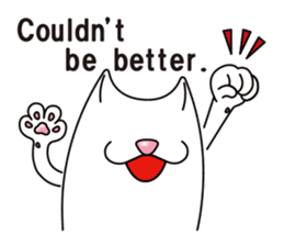 Bianco of the cat. 3 (English version.) sticker #7097846