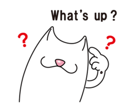 Bianco of the cat. 3 (English version.) sticker #7097848