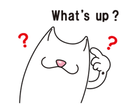 Bianco of the cat. 3 (English version.) sticker #7097848