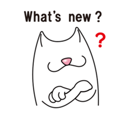 Bianco of the cat. 3 (English version.) sticker #7097850