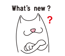 Bianco of the cat. 3 (English version.) sticker #7097850