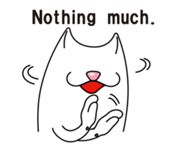 Bianco of the cat. 3 (English version.) sticker #7097852