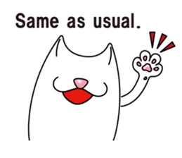 Bianco of the cat. 3 (English version.) sticker #7097853