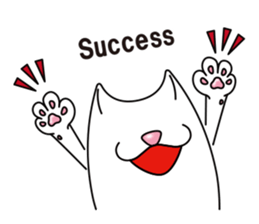 Bianco of the cat. 3 (English version.) sticker #7097857