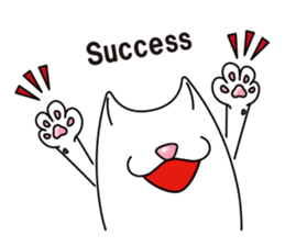 Bianco of the cat. 3 (English version.) sticker #7097857