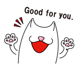 Bianco of the cat. 3 (English version.) sticker #7097858