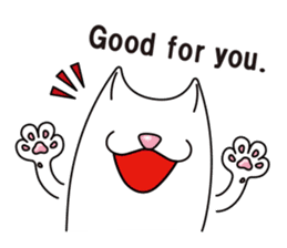 Bianco of the cat. 3 (English version.) sticker #7097858