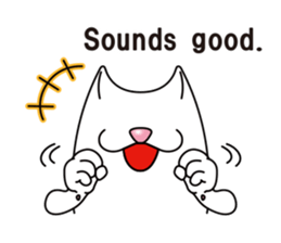 Bianco of the cat. 3 (English version.) sticker #7097859