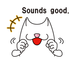 Bianco of the cat. 3 (English version.) sticker #7097859