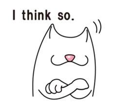 Bianco of the cat. 3 (English version.) sticker #7097865