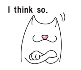 Bianco of the cat. 3 (English version.) sticker #7097865