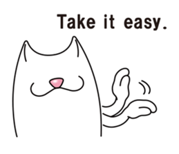 Bianco of the cat. 3 (English version.) sticker #7097868