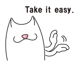 Bianco of the cat. 3 (English version.) sticker #7097868