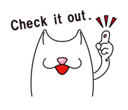 Bianco of the cat. 3 (English version.) sticker #7097869