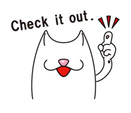 Bianco of the cat. 3 (English version.) sticker #7097869