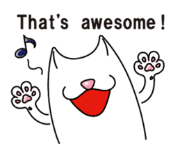 Bianco of the cat. 3 (English version.) sticker #7097870