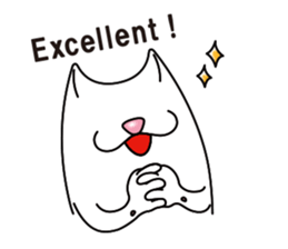 Bianco of the cat. 3 (English version.) sticker #7097871