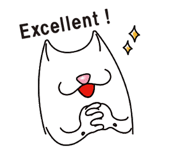 Bianco of the cat. 3 (English version.) sticker #7097871