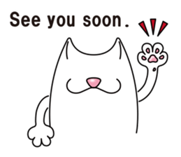 Bianco of the cat. 3 (English version.) sticker #7097874