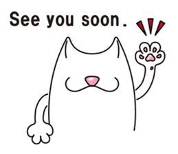 Bianco of the cat. 3 (English version.) sticker #7097874