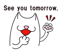 Bianco of the cat. 3 (English version.) sticker #7097876