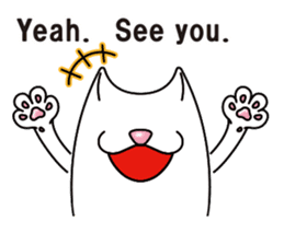 Bianco of the cat. 3 (English version.) sticker #7097877