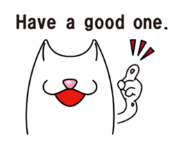 Bianco of the cat. 3 (English version.) sticker #7097878