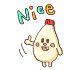 Mayonnaise and friend Sticker sticker #7098041