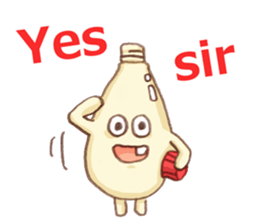 Mayonnaise and friend Sticker sticker #7098046