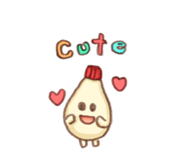 Mayonnaise and friend Sticker sticker #7098056