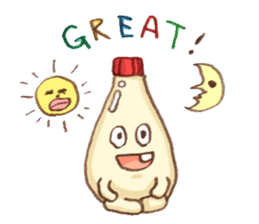 Mayonnaise and friend Sticker sticker #7098058