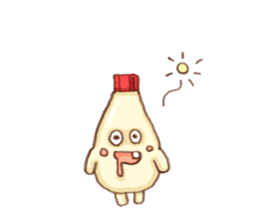 Mayonnaise and friend Sticker sticker #7098077