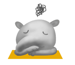 Active tapir. sticker #7098349